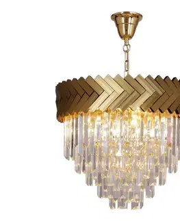 Svietidlá Zuma Line 23910/9 - Luster na reťazi LYON 9xE14/40W/230V zlatá 23910/9
