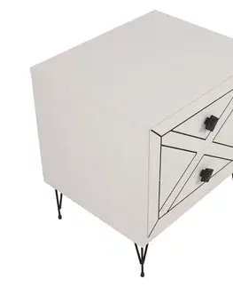 Konferenčné stolíky Nočný stolík Luna White