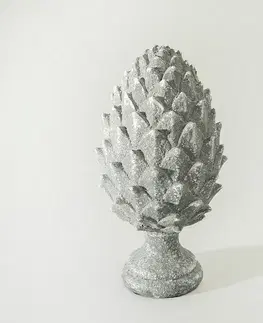 Vianočné dekorácie Dekoratívna figúrka Pinecone Grey 15x15x30 cm