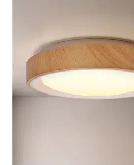 Svietidlá BRILAGI - LED stropné svietidlo FLOCO LED/24W/230V priemer 30 cm drevené/biele WO800-OEM51-30-WHT
