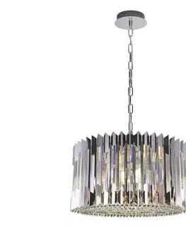 Svietidlá  Luster na reťazi RITZ 12xE14/40W/230V pr. 54 cm lesklý chróm ML0396