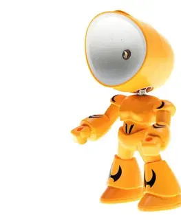 Lampy Bohemia-Design LED stolná lampa LED/0,06W/3xLR41 robot žltá HERO-Y