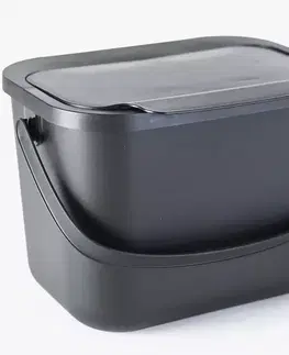 Dekorácie a bytové doplnky Vedro na bioodpad 6l Bini sivé 10100693