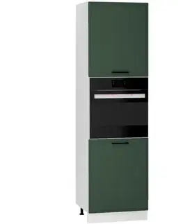 Kuchynské skrinky stojace Kuchynská skrinka Emily D60PK 2133 PL zelená mat