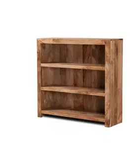 Knižnice Knižnica Hina 100x120x35 z mangového dreva