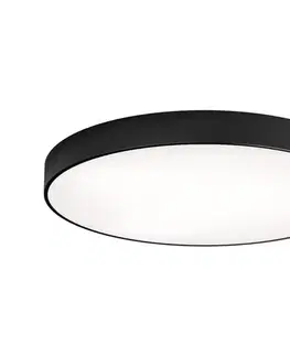 Svietidlá  Stropné svietidlo s pohybovým senzorom CLEO 6xE27/24W/230V, priemer 80 cm, čierne 5907623622037