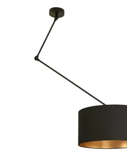 Svietidlá  LED Nastaviteľný luster na tyči GORTA 1xE27/60W/230V čierna/zlatá H0295