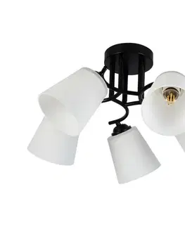 Svietidlá  Prisadený luster PAFOS 5xE27/15W/230V čierny ML2258