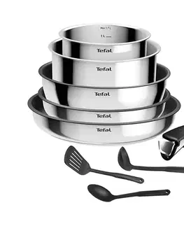 Panvice a hrnce Tefal - 9-dielna sada riadu INGENIO COOK nerez L881S904