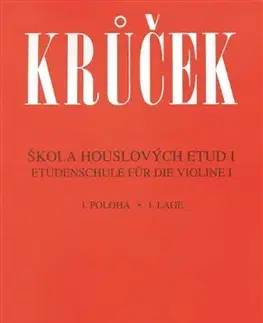 Hudba - noty, spevníky, príručky Škola houslových etud I - Václav Krůček