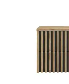 Kúpeľňový nábytok Kúpeľňová skrinka s krycou doskou SAT Delano 60x56x45 cm dub mat DELANO60ZDCDE DELANO60ZDCDE
