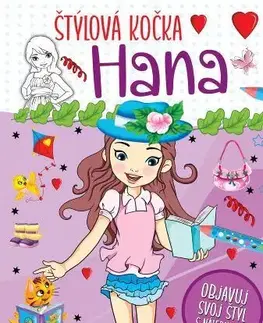 Nalepovačky, vystrihovačky, skladačky Štýlová kočka - Hana