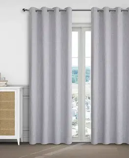 Závesy do spálne Záves na priechodkách KSENIA YC11867/280G/21/140x250 sivý