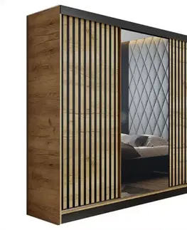 Skrine do izieb Skriňa Malani 200 L craft / dvierka craft