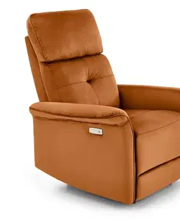 Relaxačné Elektrické polohovacie kreslo s USB SEMIR Halmar