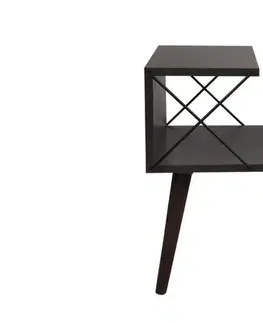 Nočné stolíky Nočný stolík Cross - Anthracite