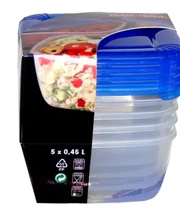 Dózy na potraviny PLAST TEAM - Dóza 460ml Polar sada 5ks