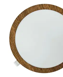 Svietidlá  LED Podhľadové svietidlo CIRCLE LED/24W/230V 4200K pr. 29,6 cm hnedá 008 0001157
