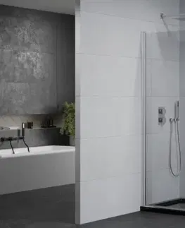 Vane MEXEN/S - Pretória sprchovací kút 80x70, transparent, chróm + sprchová vanička vrátane sifónu 852-080-070-01-00-4070