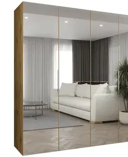 Šatníkové skrine Skriňa Marbella III 200 artisan kašmír