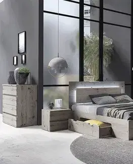 Spálňové zostavy KONDELA Togos spálňová zostava dub welington