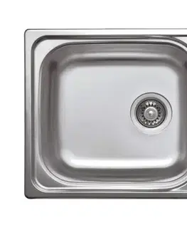 Kuchynské drezy DEANTE DEANTE - Xylo nerez dekor - Nerezový drez, 1 - bowl s odkvapkávačom ZEX_3113