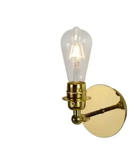 Svietidlá Lucide 08223/01/01 - LED nástenné svietidlo RETRO 1xE27/5W/230V mosadz 08223/01/01