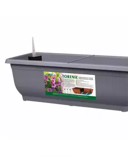 Záhrada Truhlík samozavlažovací Torenie Modern 60cm sivá