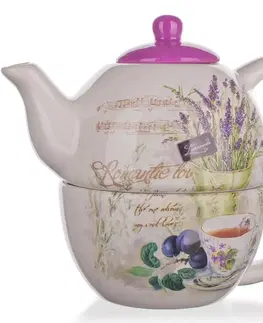 Hrnčeky a šálky BANQUET LAVENDER Konvička s šálkou 60ZF1124-A