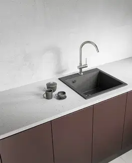 Kuchynské drezy Laveo Laveo - Alena – drez 1-miskový, volcano grey SBA_V10T