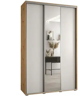 Šatníkové skrine Skriňa 45 Canaris 3 170 artisan/biela/silver