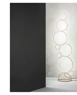 Lampy Ondaluce - stmievateľná LED stojacia lampa POIS LED/52W/230V 160 cm zlatá PT.POIS/ORO