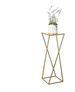 Stojany na kvetiny HowHomely Stojan na kvety 70x24 cm zlatá 10-1365-1-70-zloty