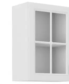 Kuchynské skrinky visiace Kuchynská skrinka STILO biely mat/biely 40gs-72 1f