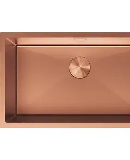Kuchynské drezy MEXEN MEXEN - Trixo oceľový drez 1-bowl 750 x 440 mm, meď 6415751000-65