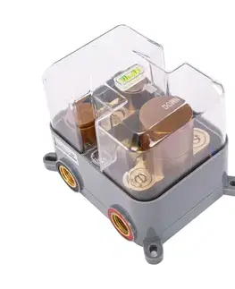 Sprchy a sprchové panely REA - Podomietková sprchová sada LUNGO brúsená měď + termostat + BOX REA-P8808