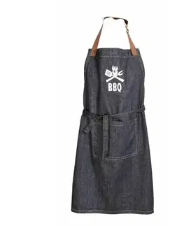Zástery Kuchynská zástera BBQ Jeans, 70 x 80 cm