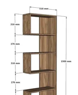 Knižnice Knižnica Nebu - Sapphire Oak