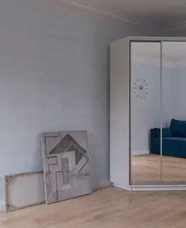 Regály CORZA regál ku rohovej skrini, biela