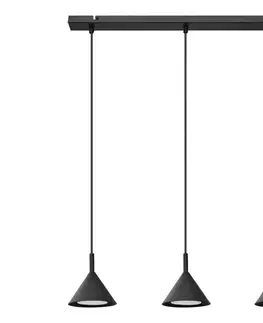 Svietidlá  Luster na lanku ETNA 3xGX53/10W/230V čierna W-L 1920/3 BK-B