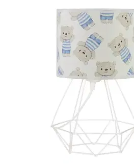 Lampy  Detská stolná lampa KIDS ROOM 1xE27/60W/230V, priemer 18 cm, medvedík H0938