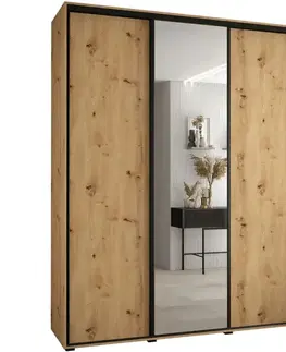 Šatníkové skrine Skriňa 45 Canaris 3 200 artisan/čierna