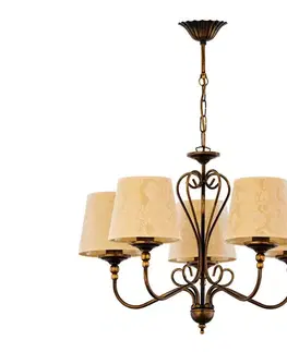 Svietidlá Jupiter 1751 - Luster na reťazi SOFIA 5xE27/60W/230V 1751