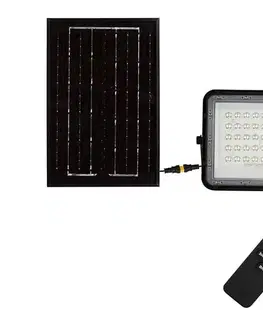LED osvetlenie  LED Vonkajší solárny reflektor LED/6W/3,2V IP65 4000K čierna + DO 7822