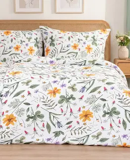 Obliečky 4Home Krepové obliečky Wildflower Bliss, 140 x 220 cm, 70 x 90 cm