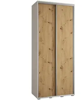 Šatníkové skrine Skriňa 45 Canaris 1 110 biela/artisan/silver