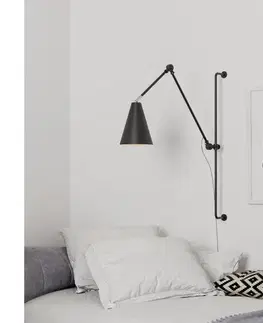 Svietidlá ByRydens 4300530-4002 - Nástenná lampa YUKON 1xE27/5W/230V čierna 4300530-4002