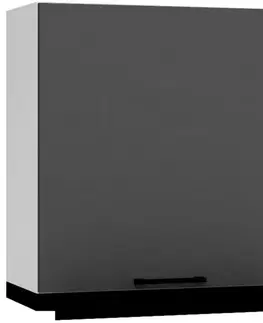 Kuchynské skrinky visiace Kuchynská skrinka Max W60/68 Slim PL s čiernym digestorom