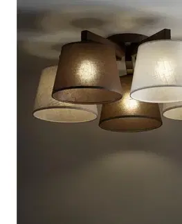 Svietidlá BRILAGI - Prisadený luster LATTE 5xE27/15W/230V borovica/mix 11580