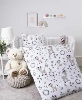 Detské obliečky MKLozkoviny.sk Obliečky mikroplyš do postielky Exclusive – Bambi - 100 × 135 cm - 40 x 60 cm
